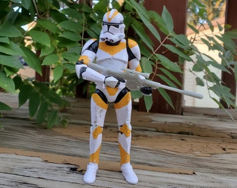 Fusil bláster Westar M5 - Conjunto de accesorios personalizados para figuras de acción de 6 pulgadas de star Wars Black Series (impreso en 3D, sin pintar)