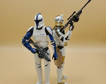 Fusil bláster Westar M5 - Conjunto de accesorios personalizados para figuras de acción de 6 pulgadas de star Wars Black Series (impreso en 3D, pintado)