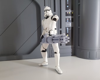 Z-6 Blaster Cannon - Custom Accessoire für 6-Zoll Star Wars Black Series Actionfiguren (3D gedruckt, unbemalt)