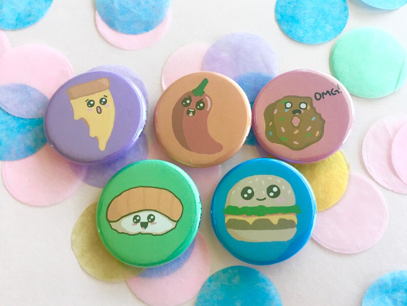 Food pinsmagnets