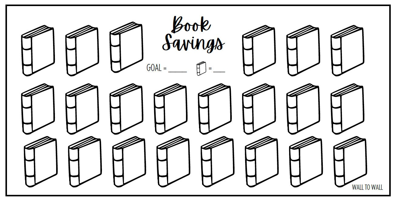Digital Download Book Savings Challenge - 3 Versions - Etsy