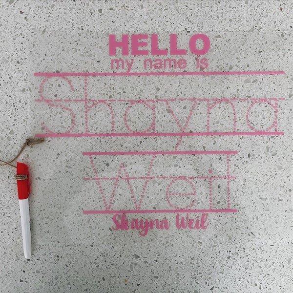 Personalized Kids Writing Placemat Name - Etsy