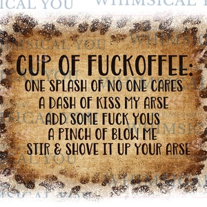 Fuckoffee sublimation file, Funny mom png, Messy Bun png, Sassy png, Sarcastic png, Adult Humour png, Coffee Mug png, Tumbler Png
