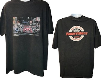 Easy Riders Vintage Tee, Atlanta, Motorcycle Sales & Service, Men's Size 2X