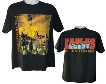 Vintage 1994 Eagles Hell Freezes Over World Tour 1994, Back Print, Men's Size Large, From Our Vintage Recycle Wear Collection