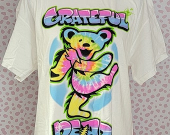 Grateful Dead Carnival Bear Airbrush Tie Dye