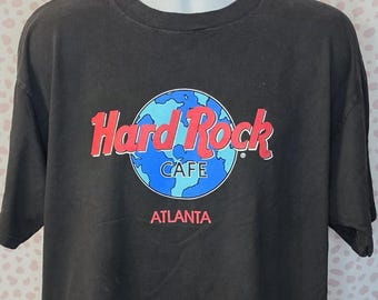 Hard Rock Cafe Atlanta, Black Men's Size XL T-Shirt, From Our Vintage Recycle Wear Collection