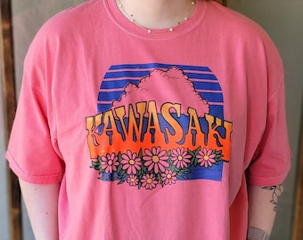 Vintage Kawasaki Motorcycle Graphic Tee