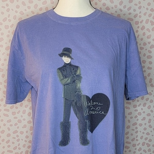 Prince Heart Purple Tee, Prince Purple Rain, Welcome 2 America, Men&#39;s Size Medium, High Quality Tee by Rock Off