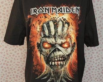 Iron Maiden Eddie Exploding Head Vintage Style Tee, Gildan Softstyle Classic Concert Shirt