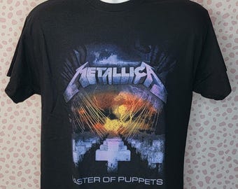 Metallica Master of Puppets Vintage Style Band Tee, Classic Concert T-Shirt by Merch Traffic