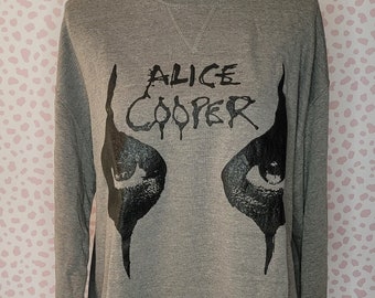 Alice Cooper Eyes Band Sweatshirt, Puff Print Graphic, Only 1 in stock, Men's Size XL