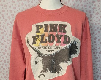 Pink Floyd Upcycle Vintage Sweatshirt, Heavy Weight Lee Sweatshirt Women's Size Large