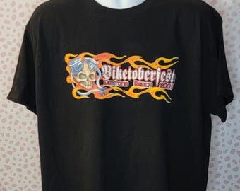 2001 Biketoberfest Daytona Beach T-Shirt: Harley Davidson, Men's XL