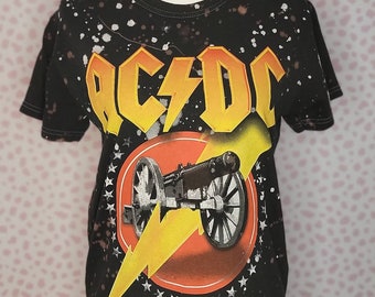 ACDC For Those About To Rock Distressed Concert Tee in Men's Size Small