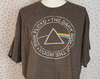 Pink Floyd Dark Side of the Moon, Men's Size 2X, Dark Gray Tee, From Our Vintage Recycle Wear Collection