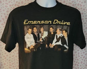 Emerson Drive Concert Tee, Back Print, 2003 Tour, Men's Size Medium, From Our Vintage Recycle Wear Collection