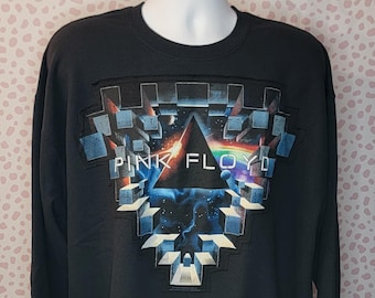 Pink Floyd Upcycled Sweatshirt, Space Window, Gildan Heavy Blend Men's Size XL
