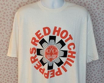 Red Hot Chili Peppers Aztec Vintage Style Band Tee, Men's Size, By Rock Off