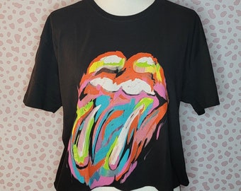 Rolling Stones Crop Top