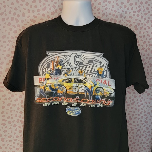Vintage Brickyard 400 Tee, 2002 NASCAR Motor Speedway, Men's Size Large, From Our Vintage Recycle Wear Collection