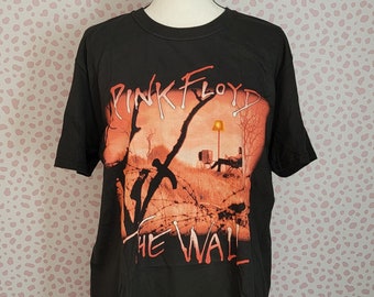 Pink Floyd The Wall Vintage Style Band Tee, Back Graphics, The Wall Meadow Style by Rock Off
