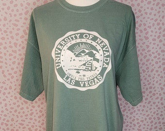 University of Nevada Las Vegas Vintage Graphic Tee, Comfort Colors Light Green Men's Size XL