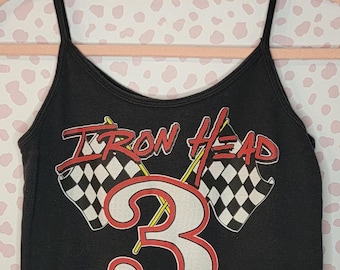 Vintage 90's Iron Head Racing #3 Tank Top, Daytona Beach Florida, Women's Size L-XL High Fever