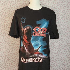 Ozzy Osbourne Blizzard of Ozz Vintage Style Band Tee, Gildan Softstyle Concert Tee, by Rock Off
