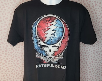 Grateful Dead Bertha Steal Your Face, Black, Men's Size