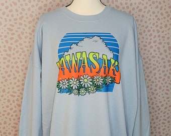 Vintage Kawasaki Motorcycle Graphic Sweatshirt