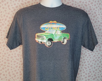 Vintage Ford 4x4 Pick Up Truck Iron On Tee, Gildan Heavy Cotton Men's Size Medium,