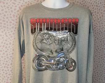 Harley Davidson Sturgis South Dakota Sweatshirt, Gray Super Soft Men's Size XL Sweatshirt