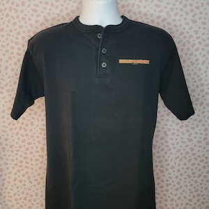 T-shirt 3 boutons Harley Davidson vintage 1999, taille moyenne pour homme, impression dans le dos