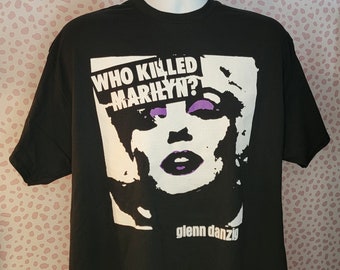 Glenn Danzig Who Killed Marilyn? Black Concert T-Shirt, Men's Size