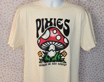 Pixies Where is my mind? Band Tee, Mind Shroom, Gildan Softstyle Men's Size, High Quality Concert Tee by Rock Off