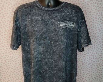 Harley Davidson Smoky Mountain Tee, Pigeon Forge, TN, Black Acid Wash Style Tee, Men's Size XL