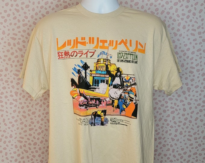Led Zeppelin Japanese Poster Band Tee, the Song Stays the Same Tour