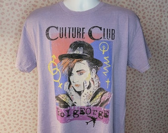 Culture Club Boy George Vintage Style Tee, High Quality Band Tee by Goodie Two Sleeves