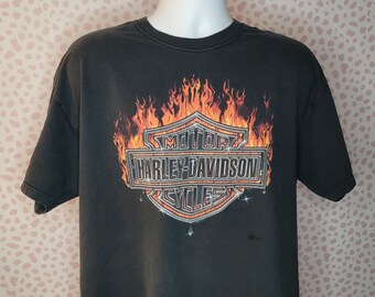 Vintage Harley Davidson Low Country Charleston, SC Tee, Men's Size XL, Back Print