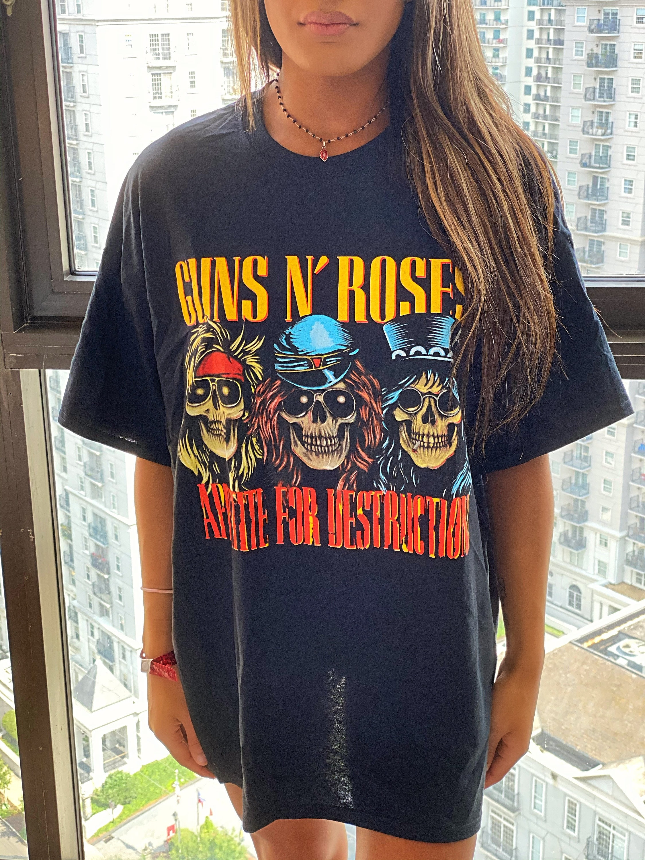 dilemma igennem Væve Guns N Roses Appetite for Destruction Vintage Style Band Tee - Etsy Sweden