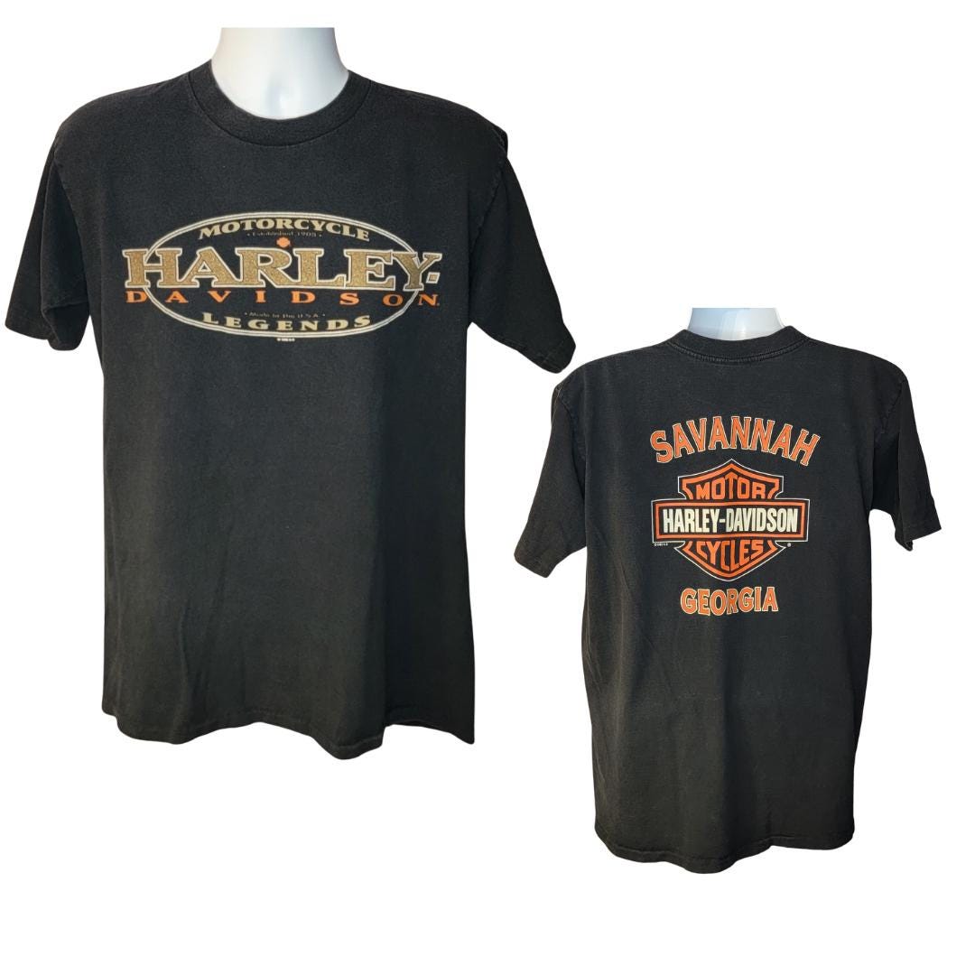 90年代ヴィンテージ ハーレーダビッドソン Tシャツ、ジョージア州 