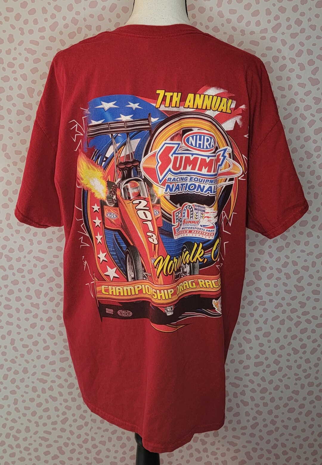 NHRA Summit Racing Tshirt Back Graphics Nationals Champion Etsy