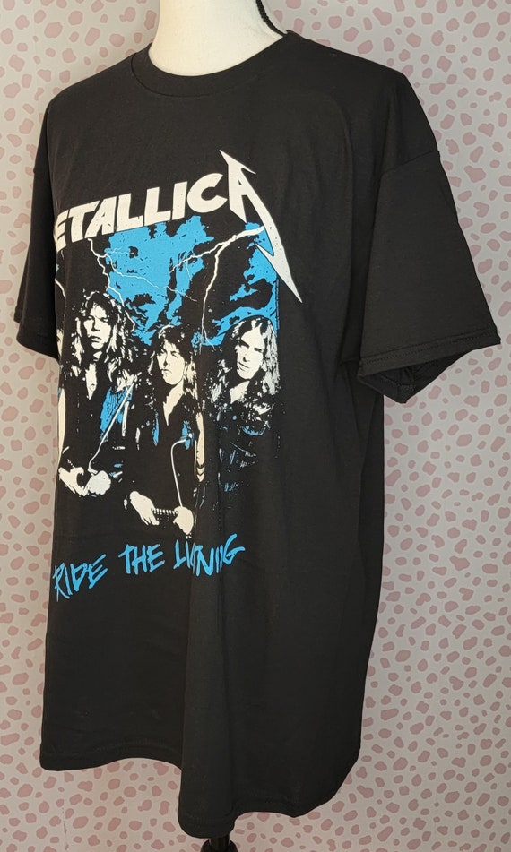 Metallica Ride the Lightning Vintage Style Band Tee, Gildan Heavy