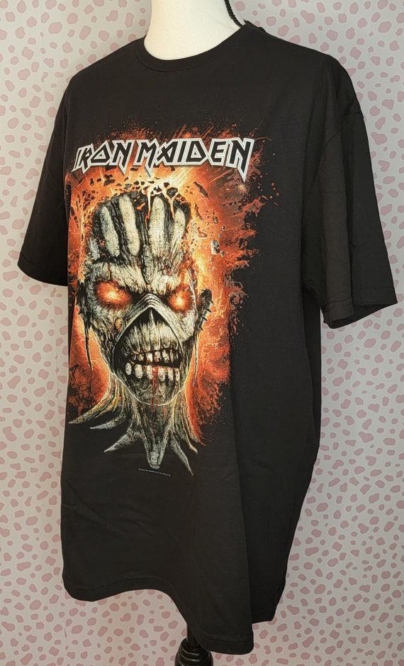 Official Iron Maiden T-Shirt - "Book Of Souls" Eddie Exploding Head Design, Men's Black - View #4