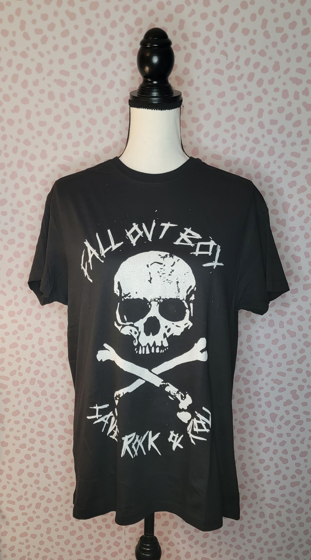 Fall Out Boy Band Tee, Save Rock & Roll, Black Concert Shirt, Men's