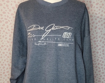 Vintage NASCAR Dale Jarrett 88 Embroidered Sweatshirt, Men's Size Large