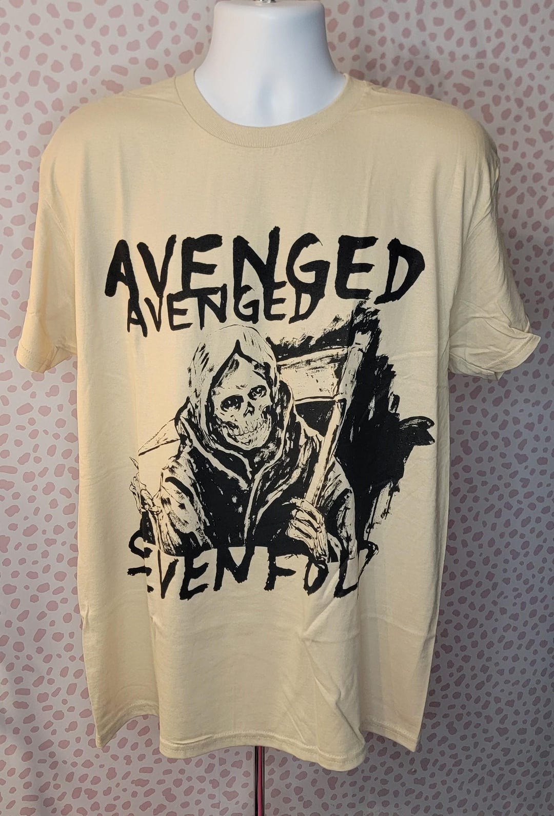 Avenged Sevenfold Grim Reaper Vintage Style Concert Tee, High
