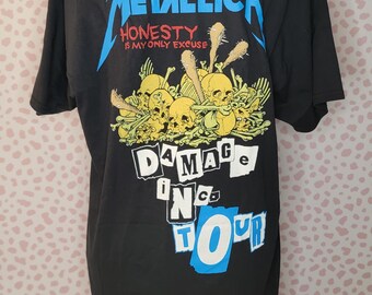 オフィシャル　メタリカ　ダメージインクツアー　Tシャツ 2016 年　リイシュー オフィシャル メタリカ ダメージインクツアー Tシャツ 2016 年