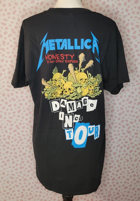 Metallica Damage Inc. Tour Band Tee, Back Graphics, Honesty is My